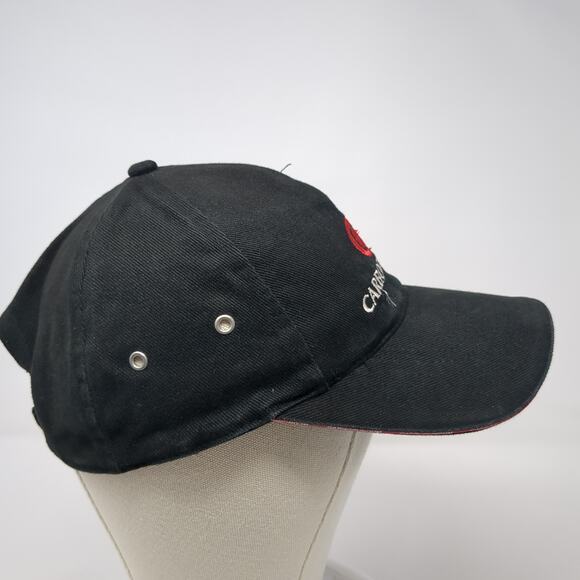 Carborundum Strapback Baseball Cap Black One Size Adjustable Embroidered - Picture 5 of 9